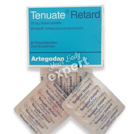 Tenuate Retard 75 mg, Quantity: 30 capsules ($9,25 per cap)